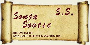Sonja Sovtić vizit kartica